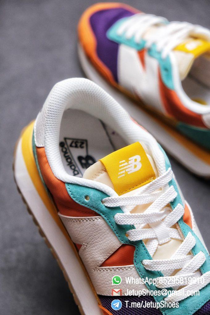 Best Replica New Balance 237 Yellow Blue Orange Suede Purple Mesh Stitching SKU MS237LB2 High Quality Fake Multi Color Running Shoes 07