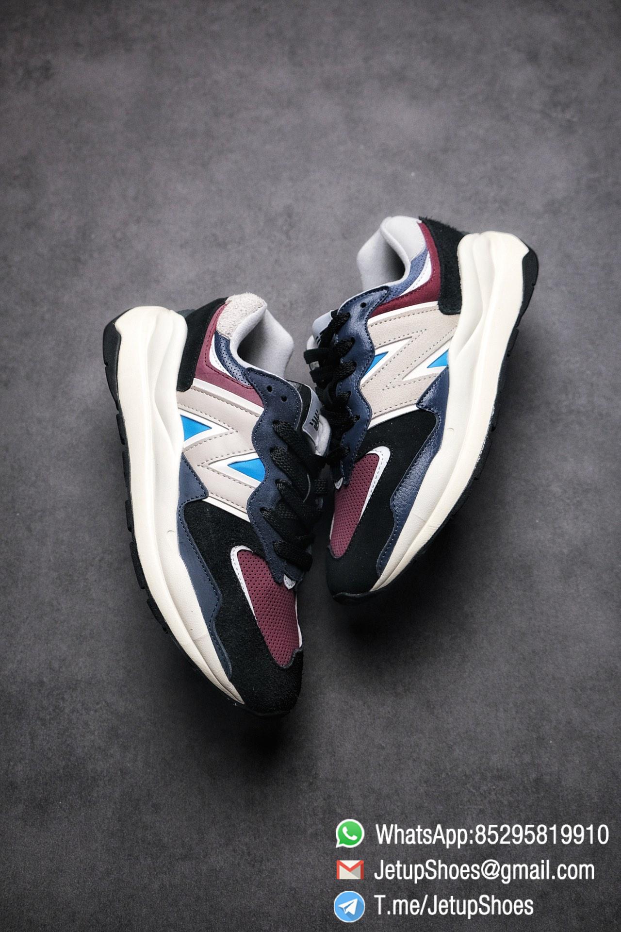 Best Replica New Balance 57 40 Navy Burgundy SKU M5740TB Navy And Burgundy Panels Appear Top Quality 03