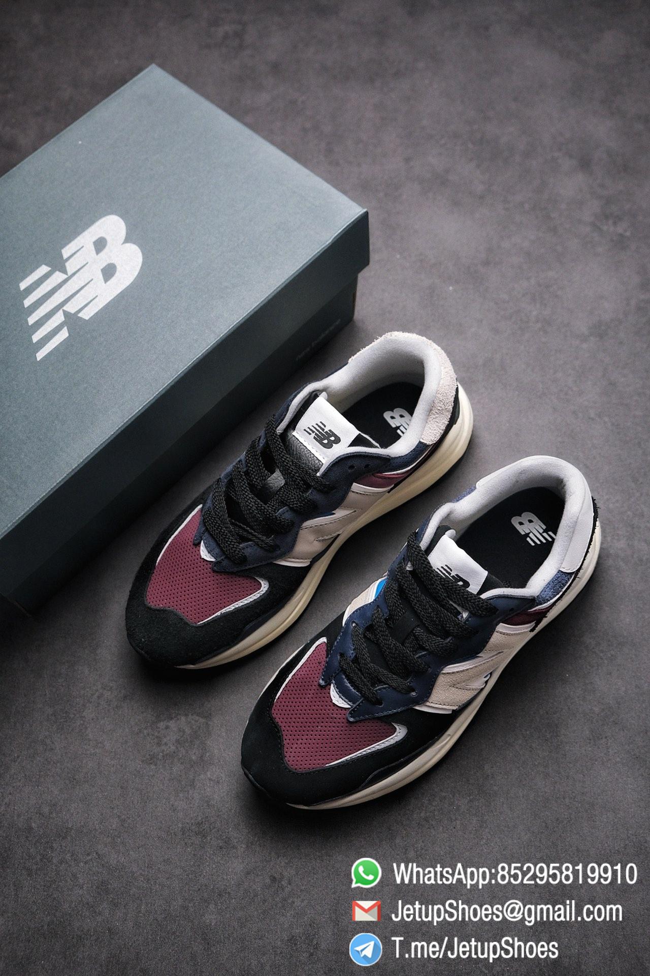 Best Replica New Balance 57 40 Navy Burgundy SKU M5740TB Navy And Burgundy Panels Appear Top Quality 04