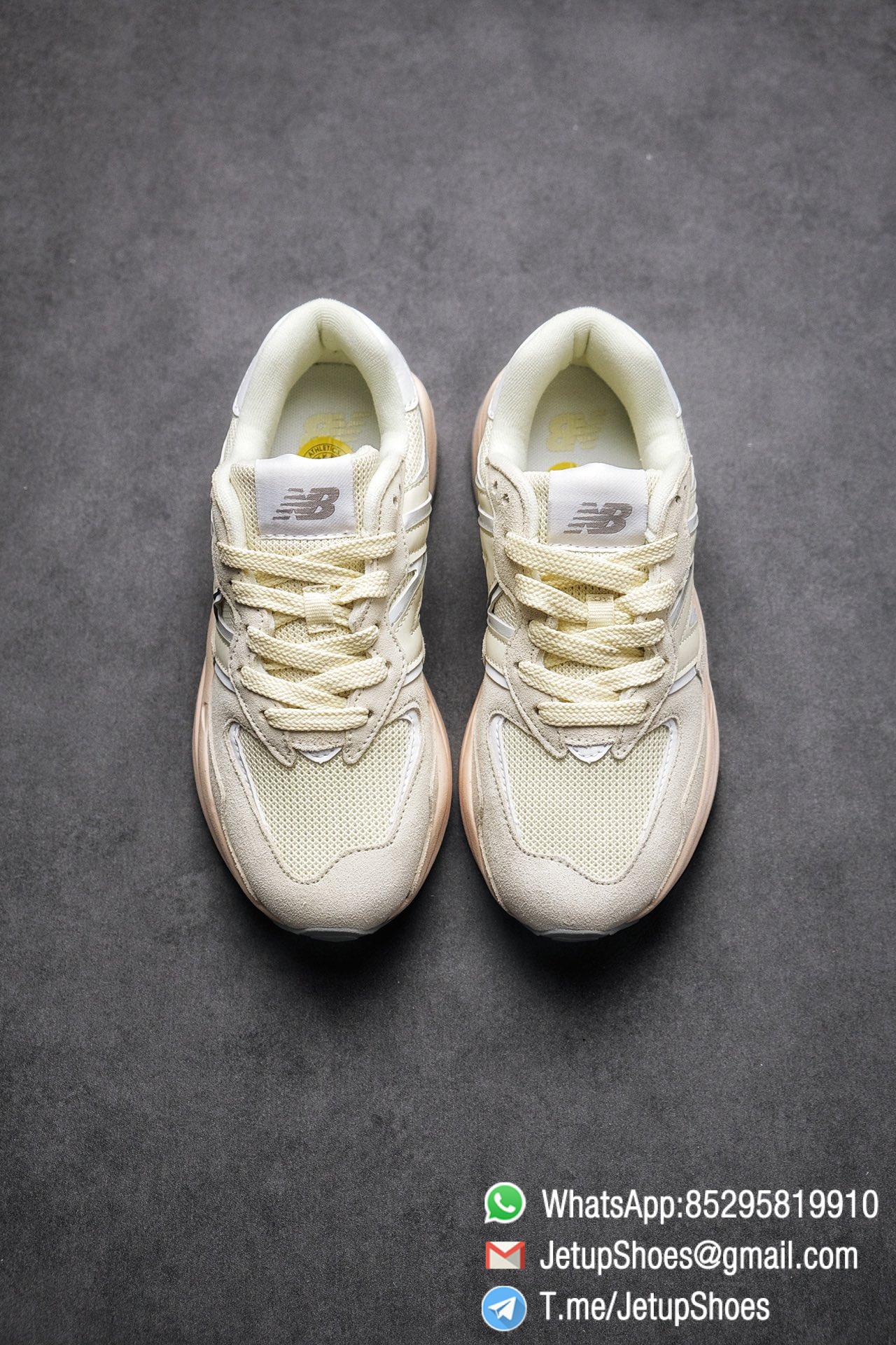 Best Replica New Balance 5740 Beige Cream SKU W5740CE Mesh Shell Suede Upper Big N Logo Pink Boot Top Quality Supplier 02