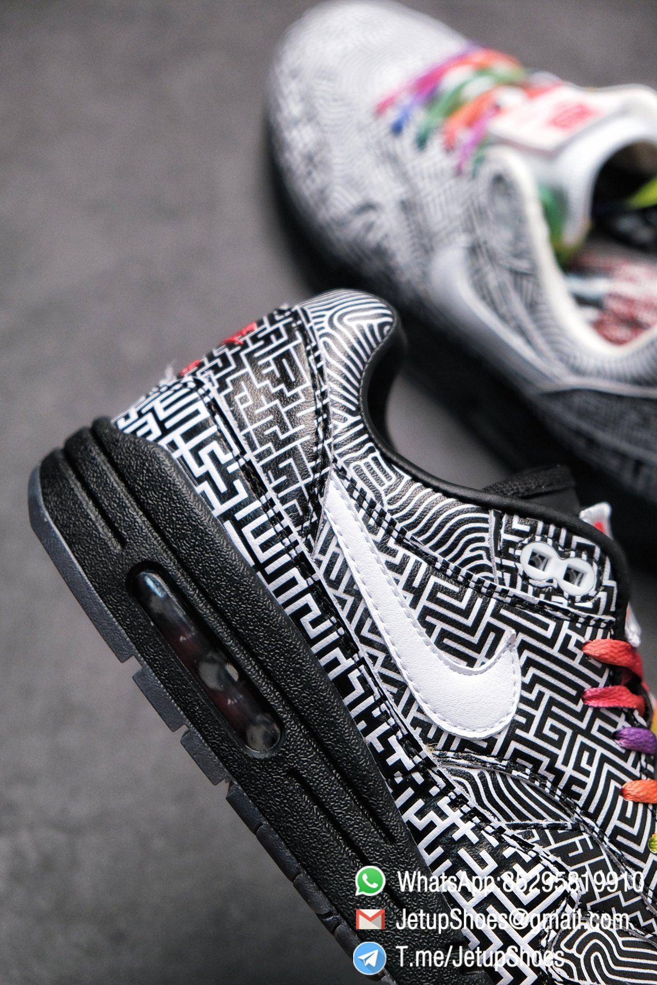 Best Replica Sneakers Nike Air Max 1 On Air Tokyo Maze Monochromatic Labyrinth Leather Upper Rainbow Colored Laces 06 Best Replica Sneakers Nike Air Max 1 On Air Tokyo Maze Monochromatic Labyrinth Leather Upper Rainbow Colored Laces 06