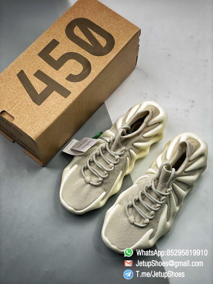 Best Replica adidas Yeezy 450 Cloud White Sneakers S2 Pure RepSneakers Top Quality Snkrs 09