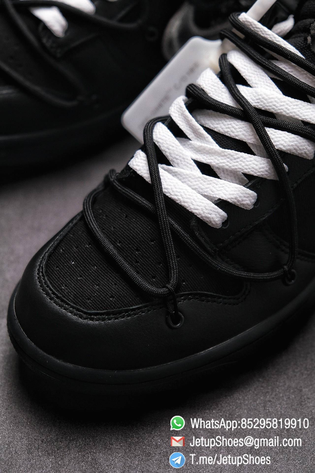 Off White x Nike Dunk Low THE 50 Jet black Leather Construction Metallic Silver Swoosh Relays Best Replica Sneakers 09 Off White x Nike Dunk Low THE 50 Jet black Leather Construction Metallic Silver Swoosh Relays Best Replica Sneakers 09