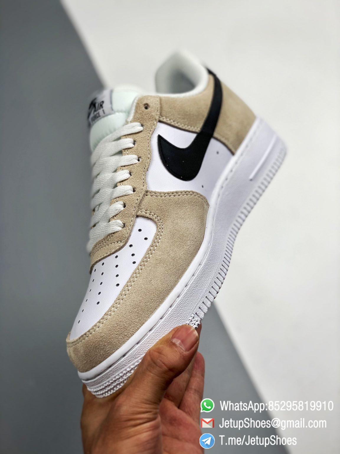 nike air force 1 cream suede