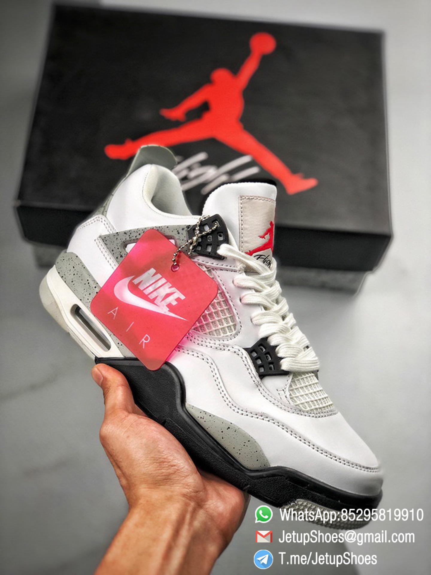RepSneakers Air Jordan 4 Retro White Cement White Fire Red Black and Tech Grey Colorway Best Replica AJ4 Sneakers 01 RepSneakers Air Jordan 4 Retro White Cement White Fire Red Black and Tech Grey Colorway Best Replica AJ4 Sneakers 01