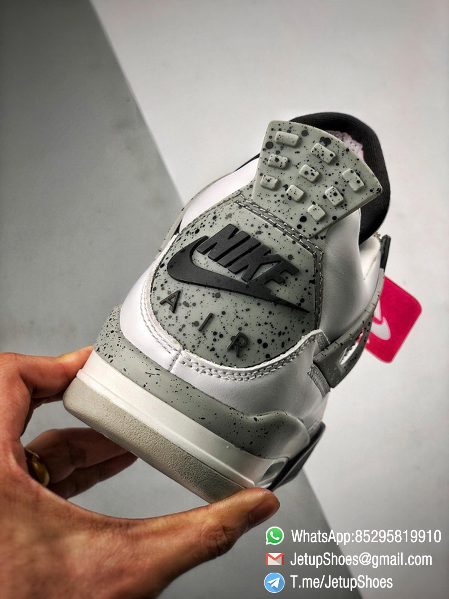 RepSneakers Air Jordan 4 Retro White Cement White Fire Red Black and Tech Grey Colorway Best Replica AJ4 Sneakers 06 RepSneakers Air Jordan 4 Retro White Cement White Fire Red Black and Tech Grey Colorway Best Replica AJ4 Sneakers 06