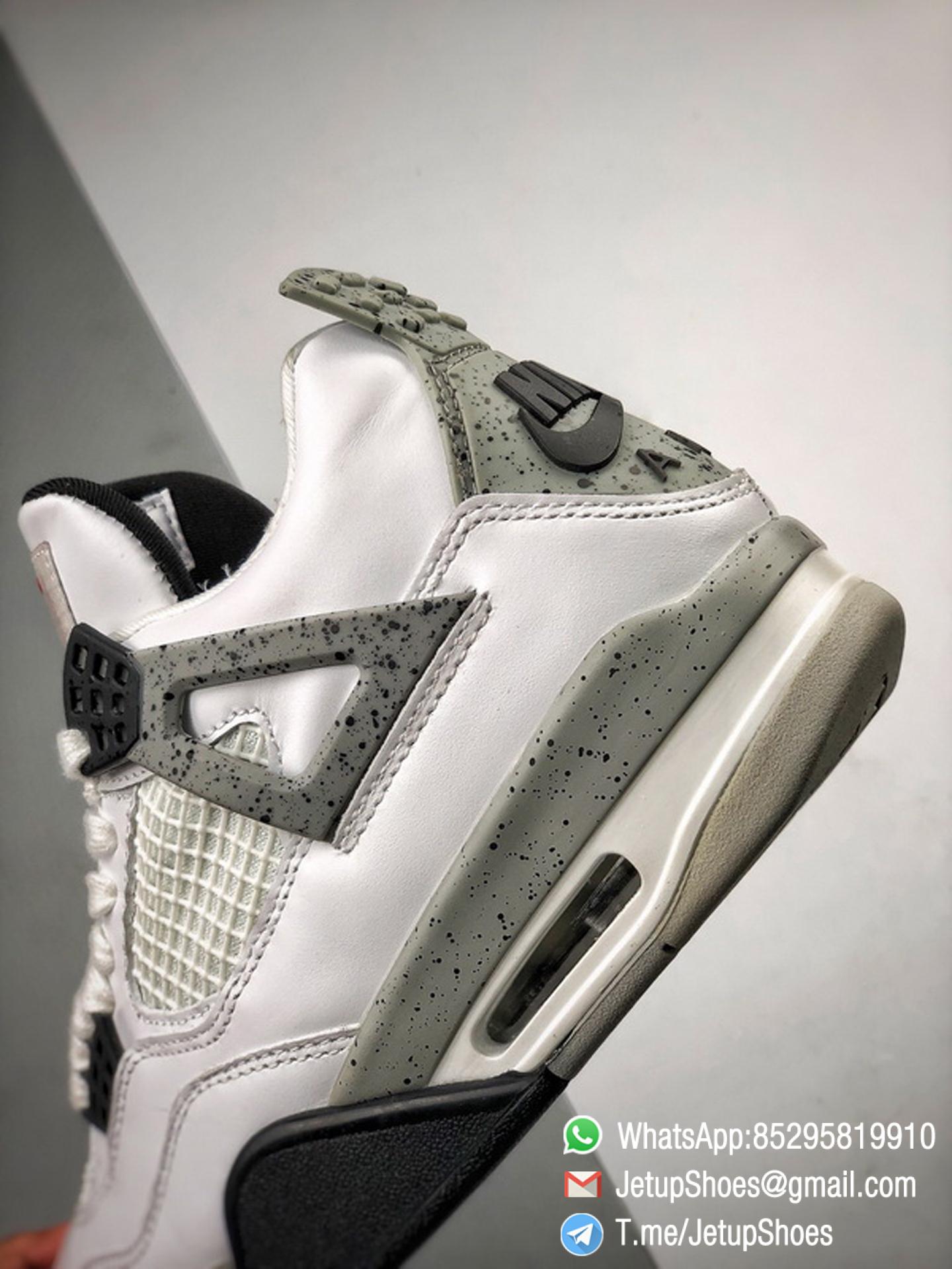 RepSneakers Air Jordan 4 Retro White Cement White Fire Red Black and Tech Grey Colorway Best Replica AJ4 Sneakers 07 RepSneakers Air Jordan 4 Retro White Cement White Fire Red Black and Tech Grey Colorway Best Replica AJ4 Sneakers 07