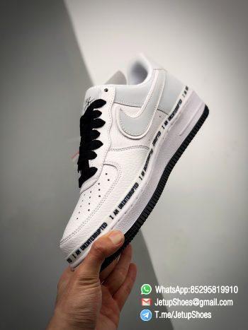 RepSneakers Nike Air Force 1 07 Low x Uniterrupted White Black I am Uninterrupted Scrawl Sneakers 03