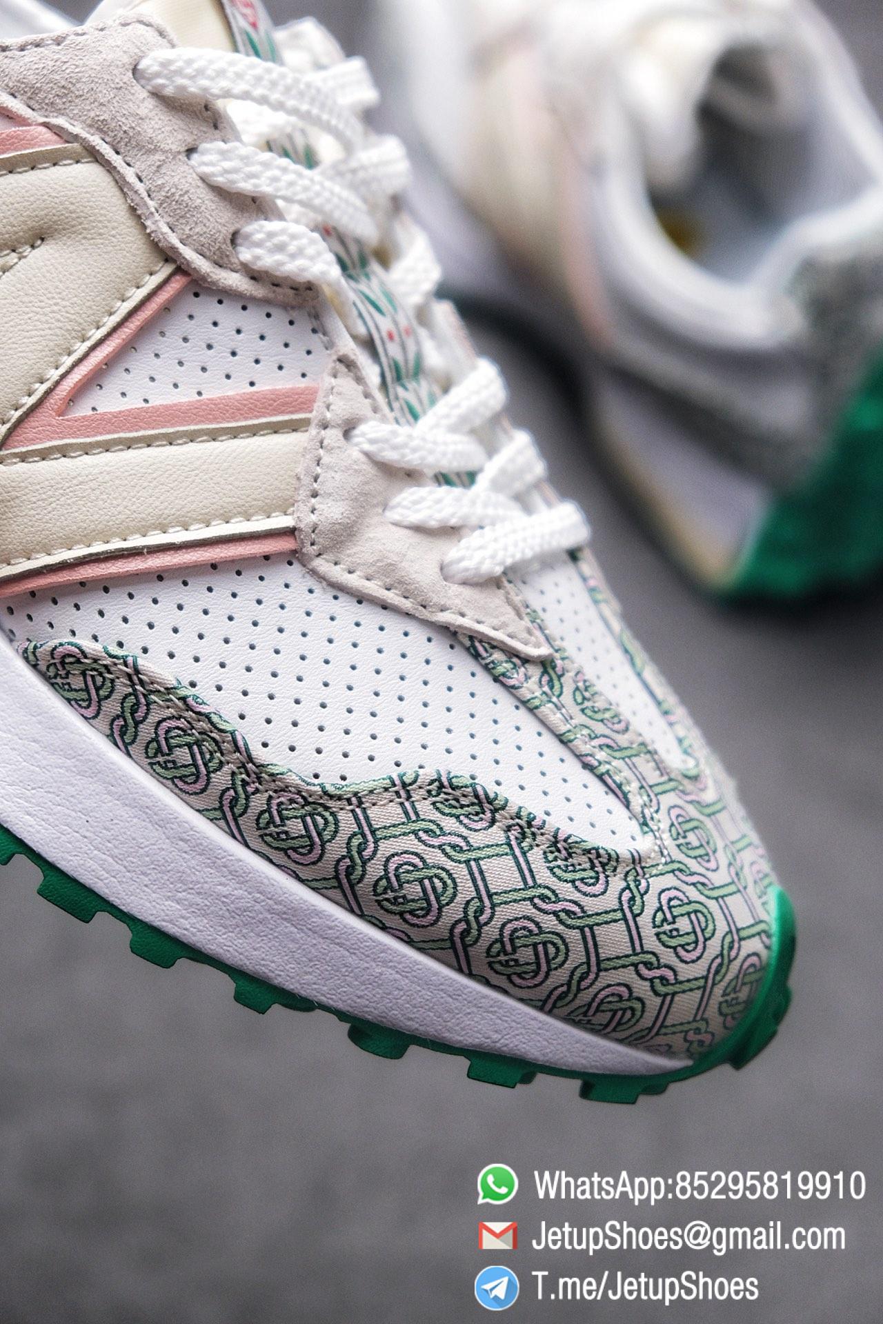 Replica Sneakers New Balance 327 Casablanca x 327 Munsell White Green Retro Running Shoes SKU MS327CAB Best RepSneakers 05 Replica Sneakers New Balance 327 Casablanca x 327 Munsell White Green Retro Running Shoes SKU MS327CAB Best RepSneakers 05