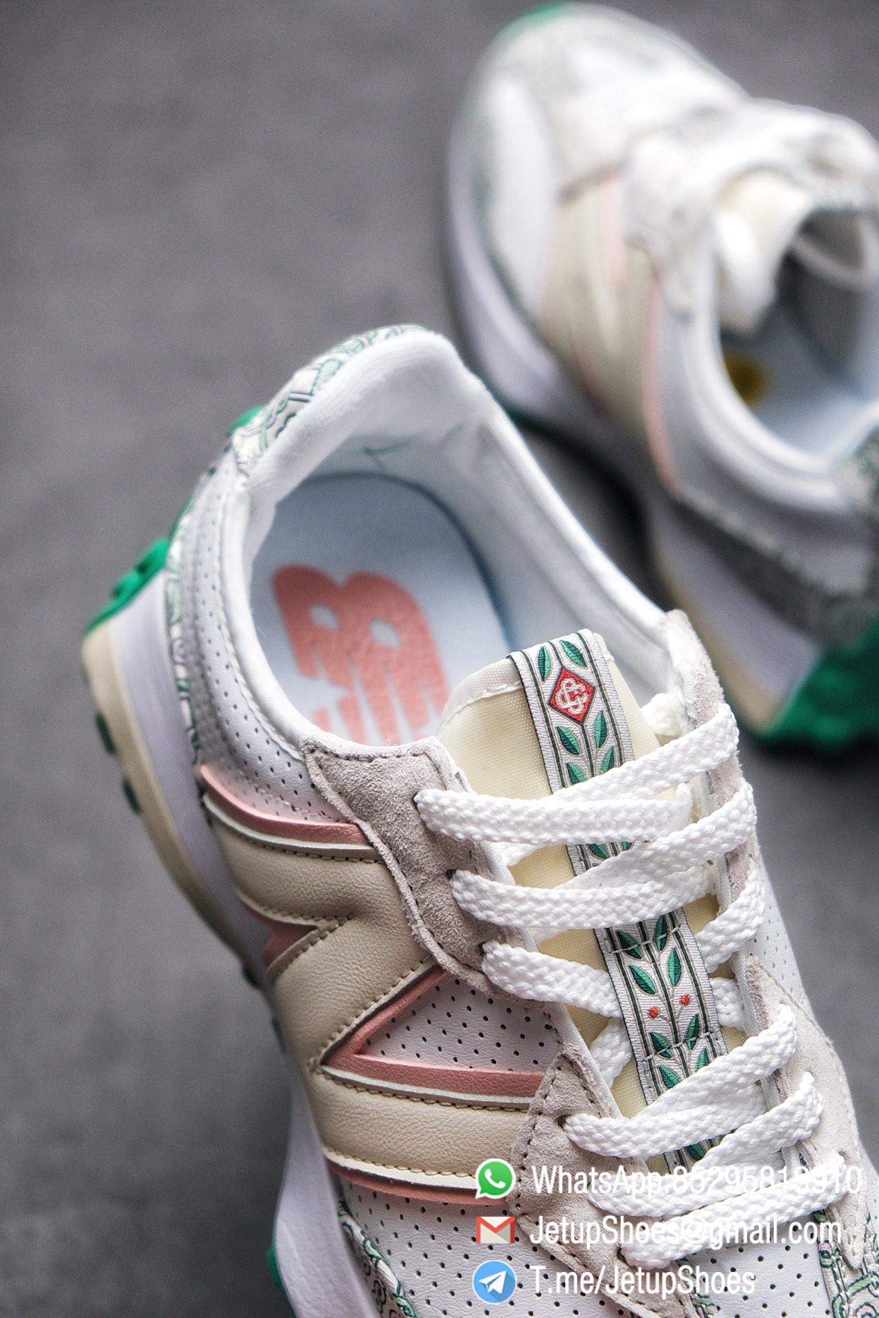 Replica Sneakers New Balance 327 Casablanca x 327 Munsell White Green Retro Running Shoes SKU MS327CAB Best RepSneakers 06