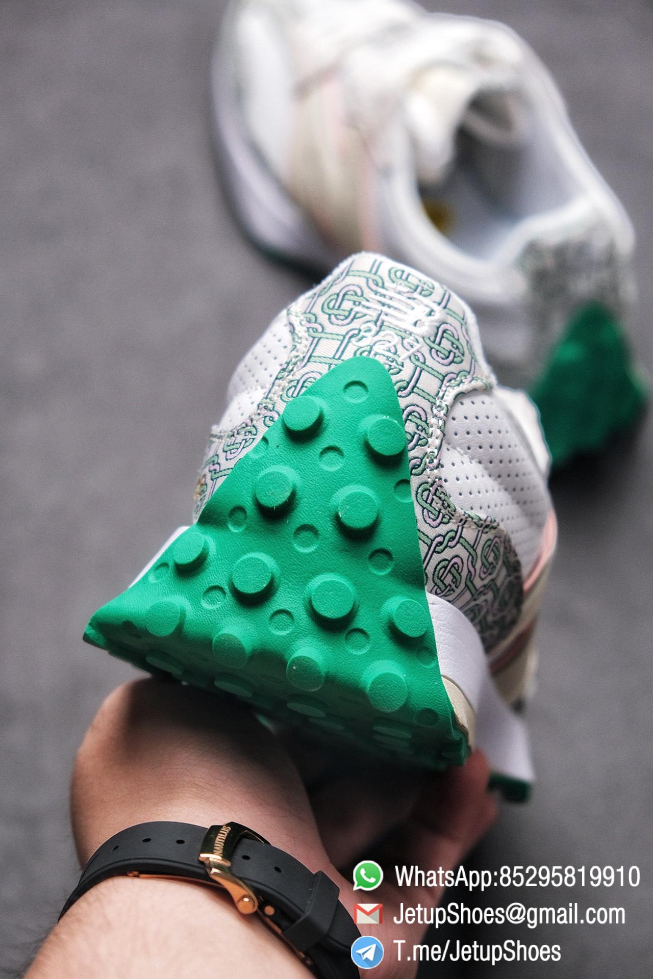 Replica Sneakers New Balance 327 Casablanca x 327 Munsell White Green Retro Running Shoes SKU MS327CAB Best RepSneakers 08 Replica Sneakers New Balance 327 Casablanca x 327 Munsell White Green Retro Running Shoes SKU MS327CAB Best RepSneakers 08