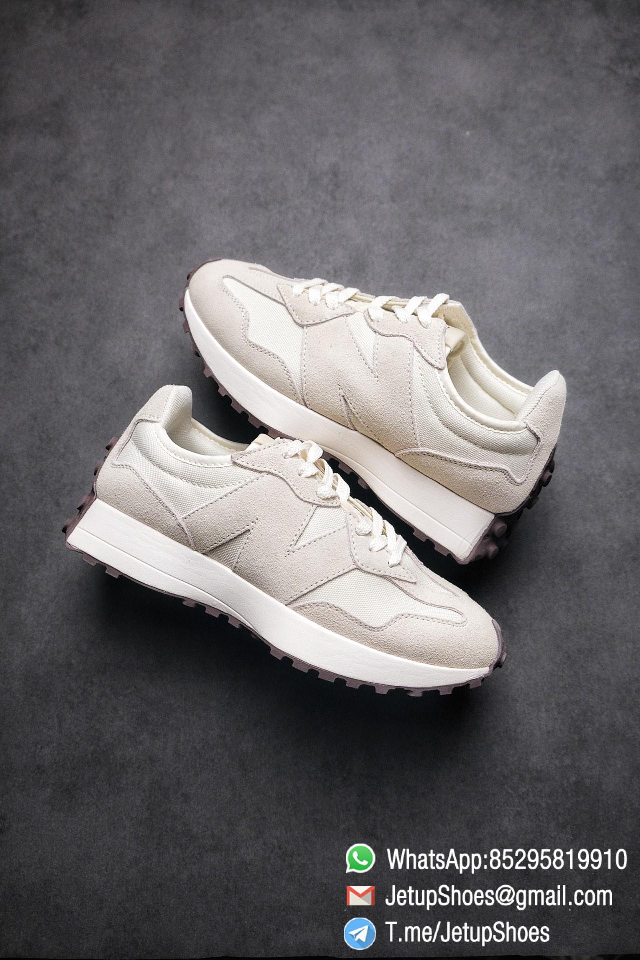 Replica Sneakers New Balance 327 Noritake x 327 Light Grey White Mesh Quarter Suede Upper Retro Running Shoes SKU WS327FB 01 Replica Sneakers New Balance 327 Noritake x 327 Light Grey White Mesh Quarter Suede Upper Retro Running Shoes SKU WS327FB 01