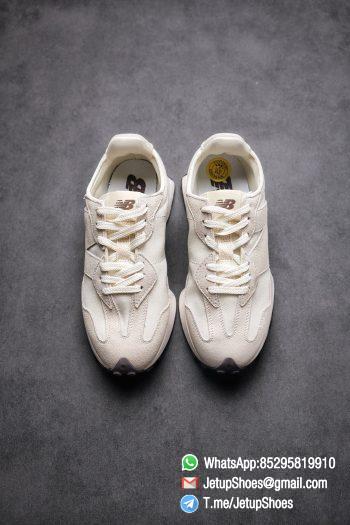 Replica Sneakers New Balance 327 Noritake x 327 Light Grey White Mesh Quarter Suede Upper Retro Running Shoes SKU WS327FB 02