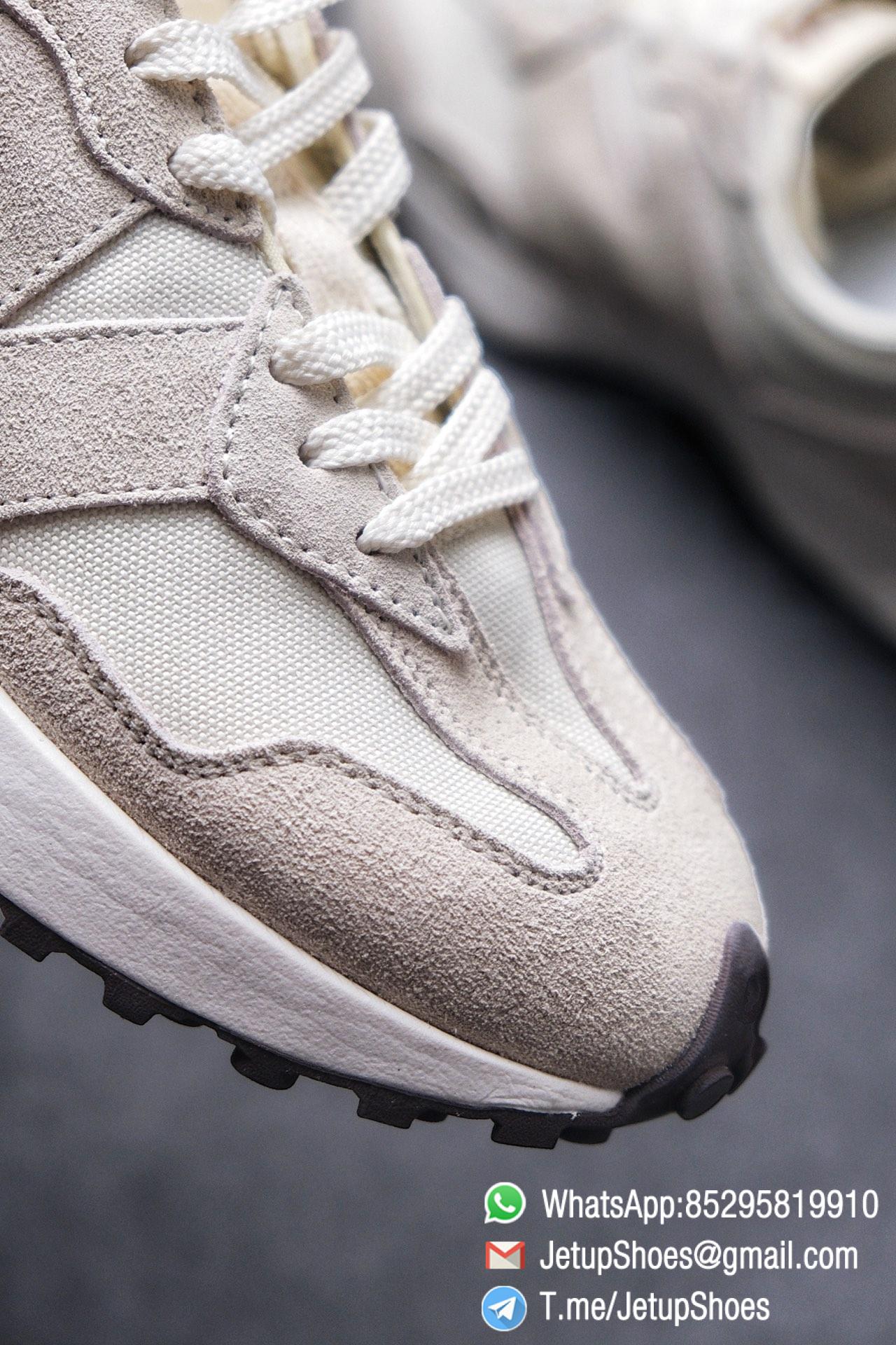 Replica Sneakers New Balance 327 Noritake x 327 Light Grey White Mesh Quarter Suede Upper Retro Running Shoes SKU WS327FB 05 Replica Sneakers New Balance 327 Noritake x 327 Light Grey White Mesh Quarter Suede Upper Retro Running Shoes SKU WS327FB 05