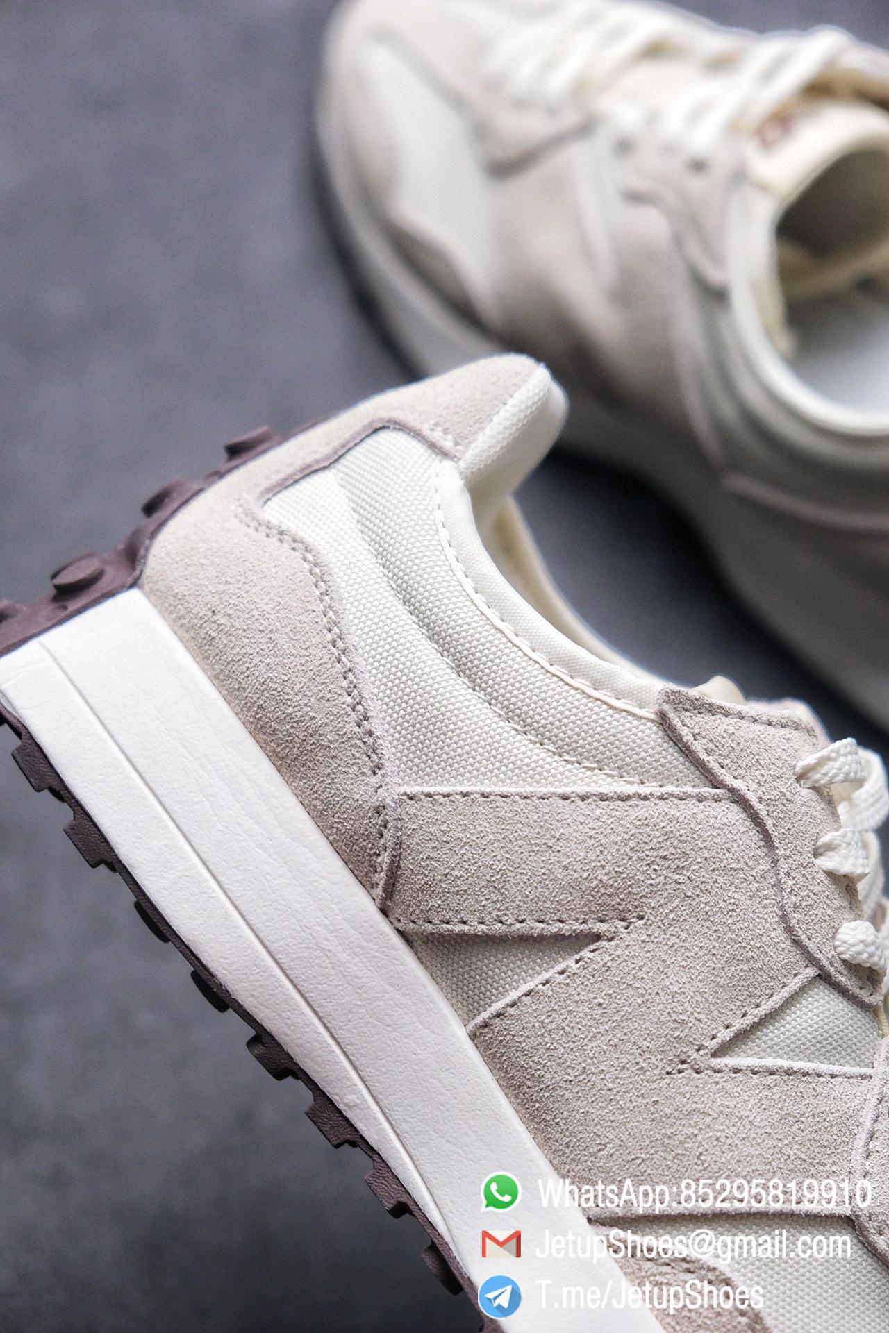 Replica Sneakers New Balance 327 Noritake x 327 Light Grey White Mesh Quarter Suede Upper Retro Running Shoes SKU WS327FB 06 Replica Sneakers New Balance 327 Noritake x 327 Light Grey White Mesh Quarter Suede Upper Retro Running Shoes SKU WS327FB 06