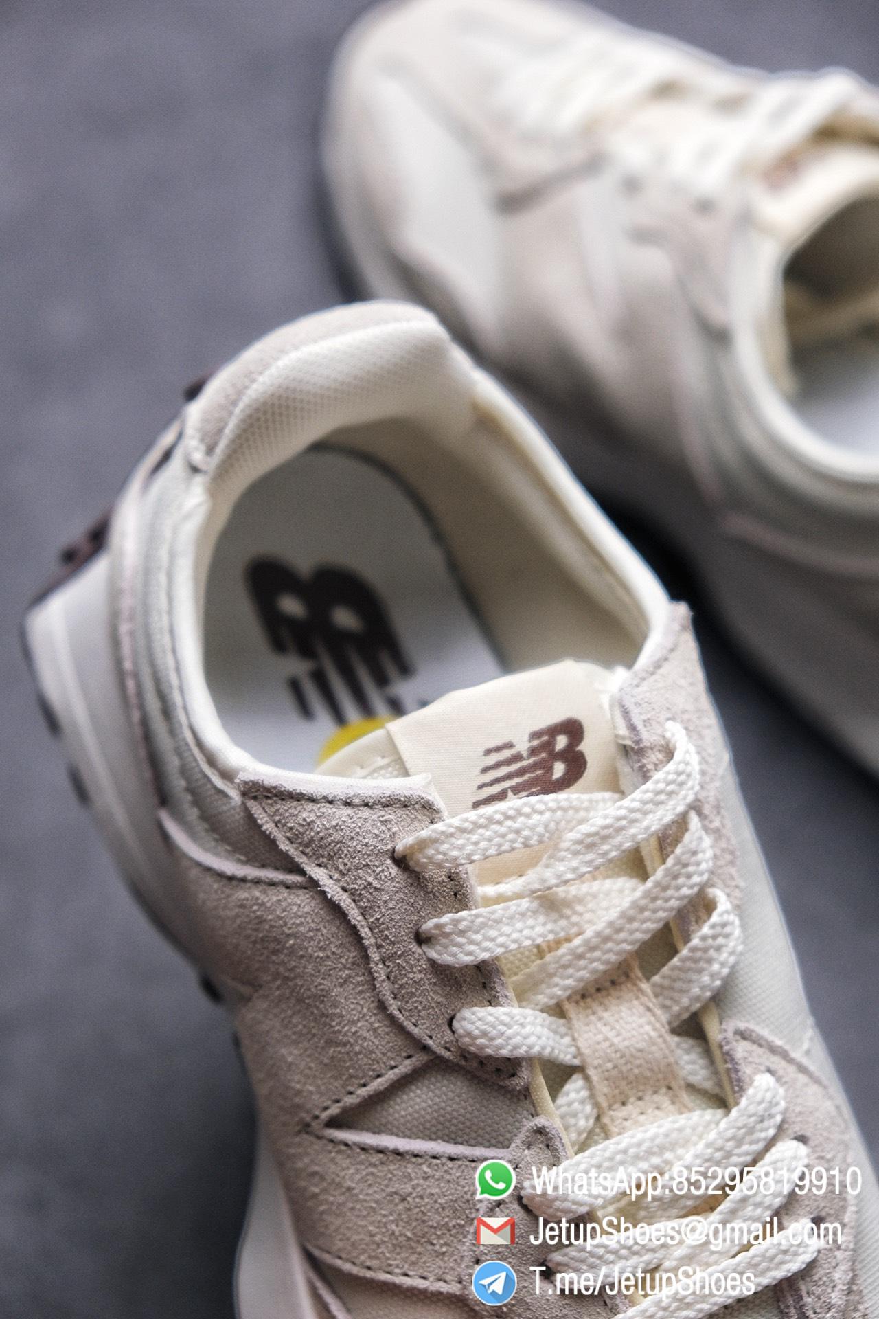 Replica Sneakers New Balance 327 Noritake x 327 Light Grey White Mesh Quarter Suede Upper Retro Running Shoes SKU WS327FB 07 Replica Sneakers New Balance 327 Noritake x 327 Light Grey White Mesh Quarter Suede Upper Retro Running Shoes SKU WS327FB 07