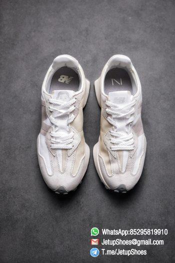 Replica Sneakers New Balance 327 Noritake x 327 Light Grey White Retro Running Shoes SKU MS327NW1 Best RepSneakers 02