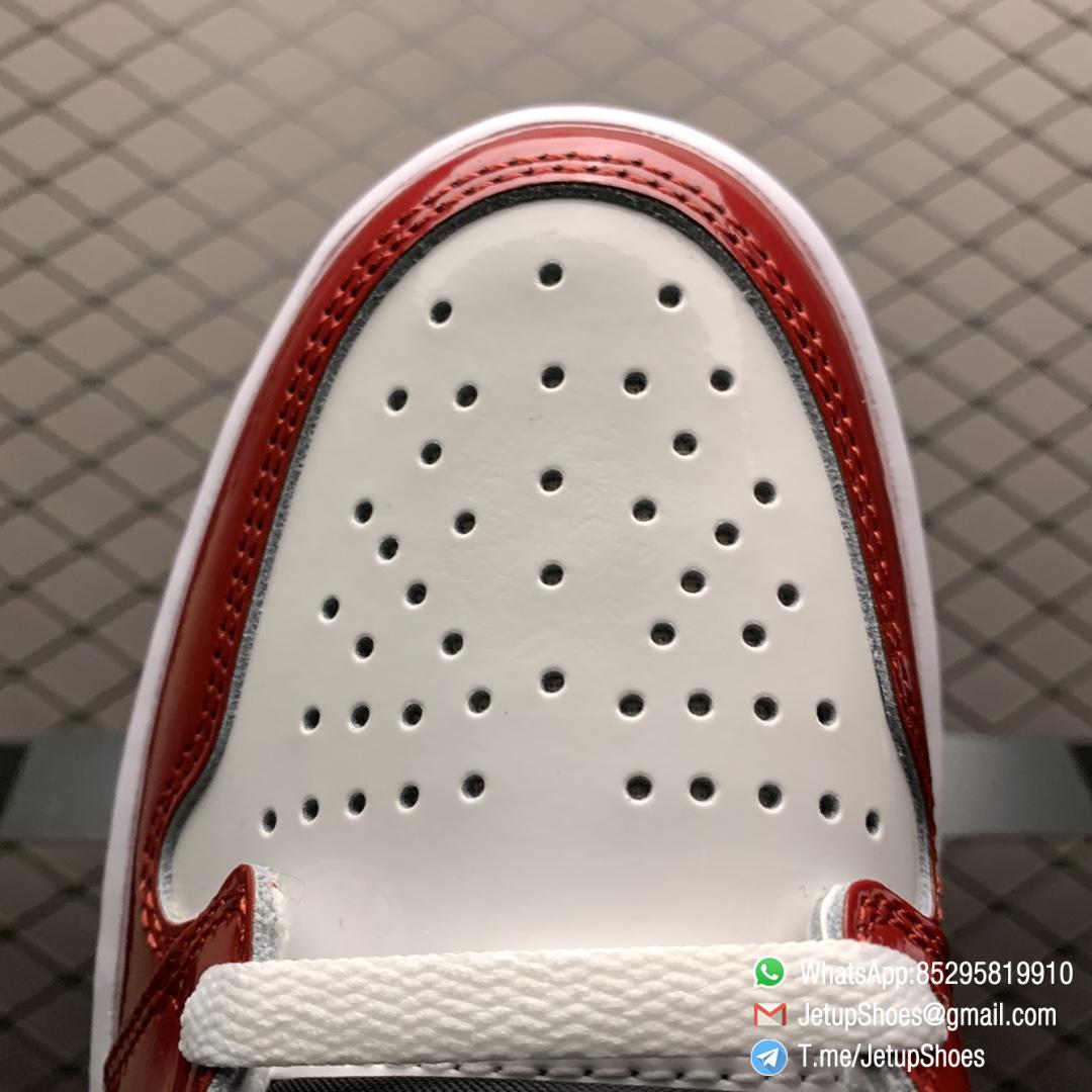 Best Replica Air Jordan 1 Retro High Fearless UNC Chicago SKU CK5666 100 Glossy Patent Leather Upper Metallic Gold Wings Logo 05 Best Replica Air Jordan 1 Retro High Fearless UNC Chicago SKU CK5666 100 Glossy Patent Leather Upper Metallic Gold Wings Logo 05