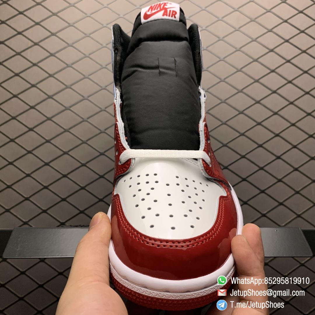 Best Replica Air Jordan 1 Retro High Fearless UNC Chicago SKU CK5666 100 Glossy Patent Leather Upper Metallic Gold Wings Logo 06 Best Replica Air Jordan 1 Retro High Fearless UNC Chicago SKU CK5666 100 Glossy Patent Leather Upper Metallic Gold Wings Logo 06