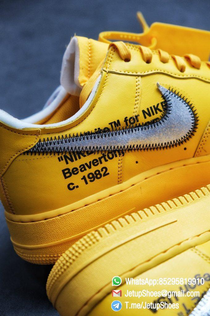 Best Replica Sneakers Off White x Air Force 1 Low University Gold SKU DD1876 700 Top Quality Basketball Shoes 012