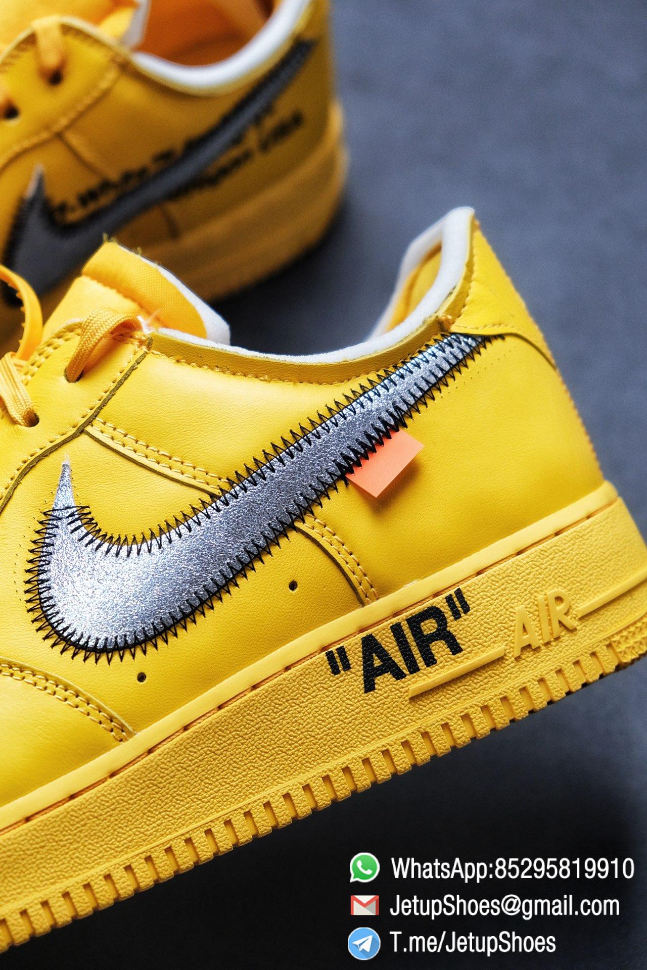 Best Replica Sneakers Off White x Air Force 1 Low University Gold SKU DD1876 700 Top Quality Basketball Shoes 013