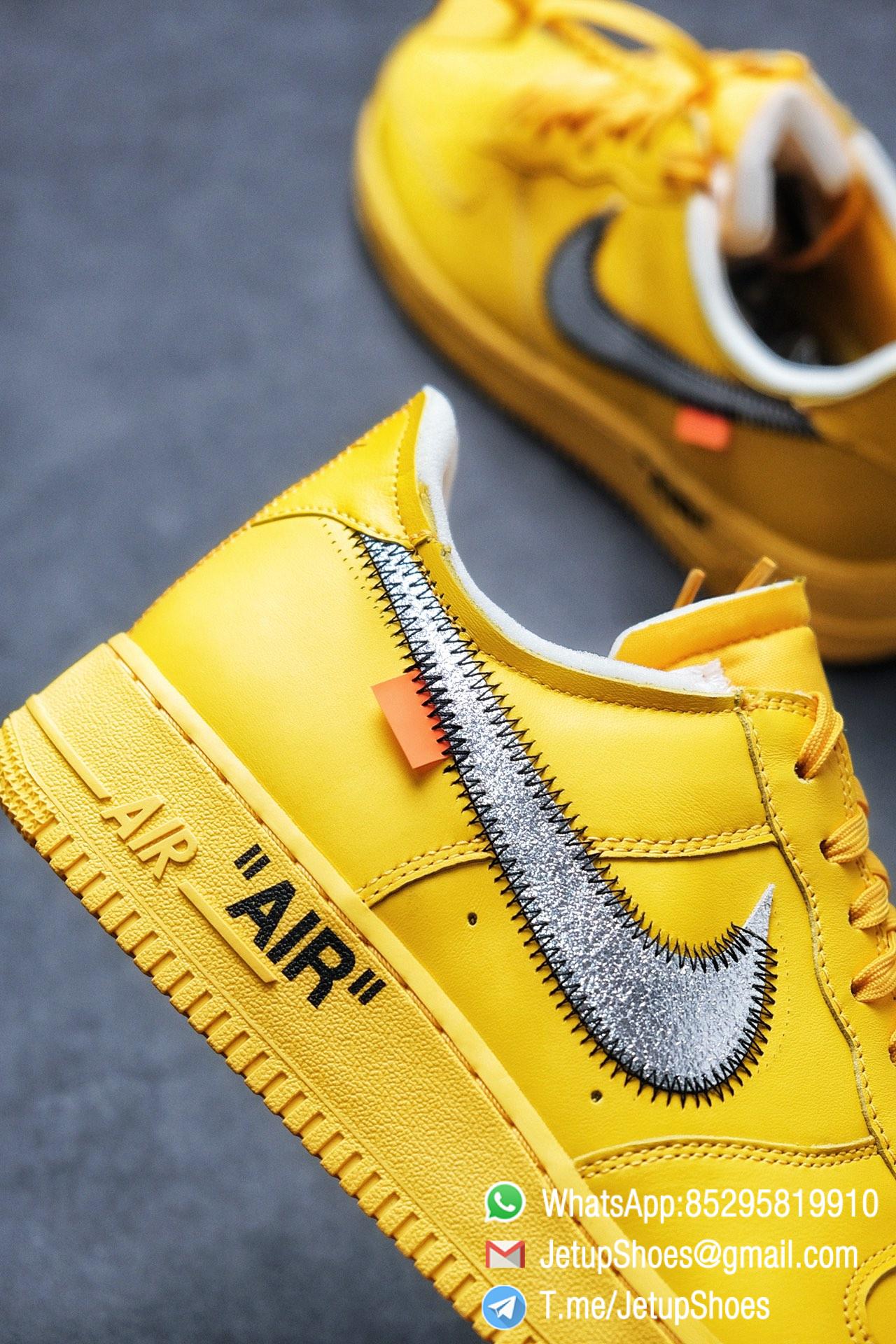 Best Replica Sneakers Off White x Air Force 1 Low University Gold SKU DD1876 700 Top Quality Basketball Shoes 07