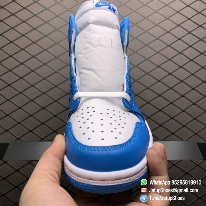 Best Replica Sneakers Air Jordan 1 Retro High OG UNC SKU 555088 117 Blue and White Colorway Top Quality RepSneakers 05