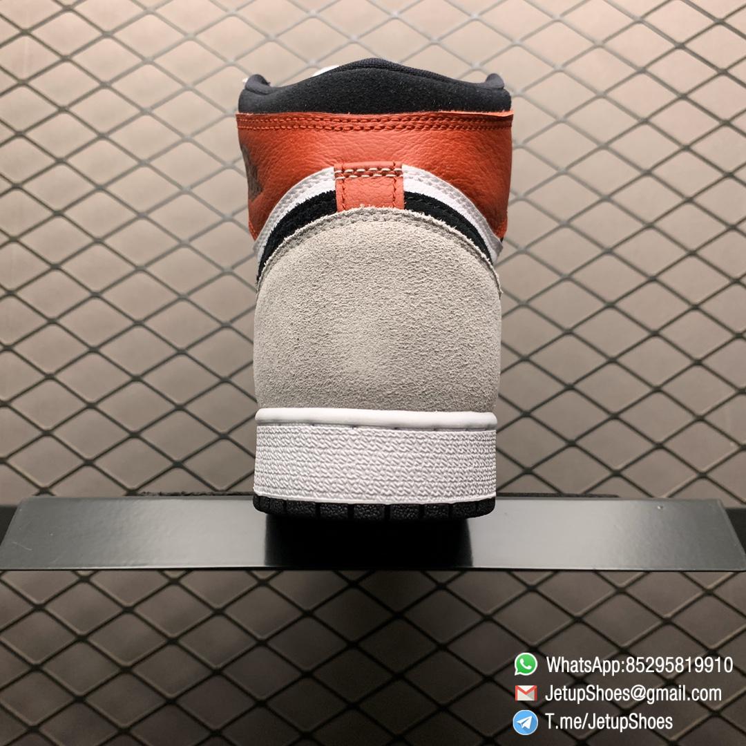 Jordan 1 Retro High OG Smoke Grey SKU 555088 126 Varsity Red Ankle Flap Neutral Tones Upper Grey Suede Overlays 04 Jordan 1 Retro High OG Smoke Grey SKU 555088 126 Varsity Red Ankle Flap Neutral Tones Upper Grey Suede Overlays 04