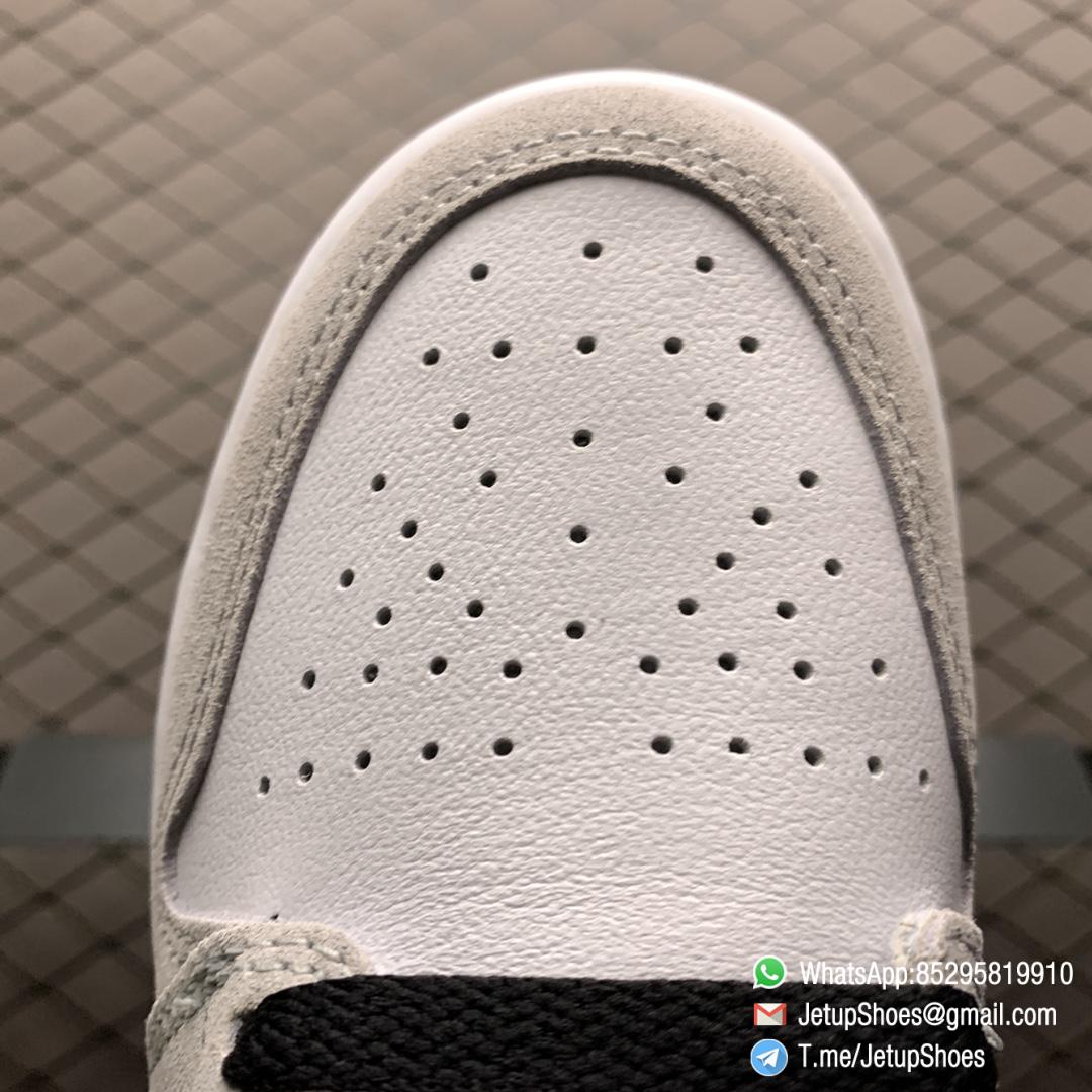 Jordan 1 Retro High OG Smoke Grey SKU 555088 126 Varsity Red Ankle Flap Neutral Tones Upper Grey Suede Overlays 06 Jordan 1 Retro High OG Smoke Grey SKU 555088 126 Varsity Red Ankle Flap Neutral Tones Upper Grey Suede Overlays 06