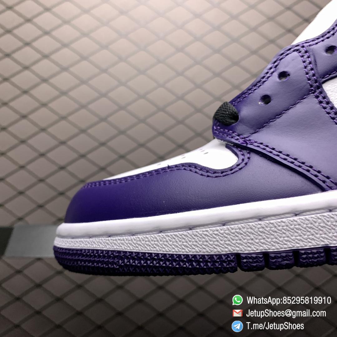 RepSneaker Jordan 1 Retro High Court Purple White SKU 555088 500 White Upper Court Purple Overlays Black Detailing 06 RepSneaker Jordan 1 Retro High Court Purple White SKU 555088 500 White Upper Court Purple Overlays Black Detailing 06