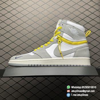 RepSneakers Air Jordan 1 High Switch Light Smoke Grey Zipper Upper Design SKU CW6576 100 Top Replica Sneakers Store 01