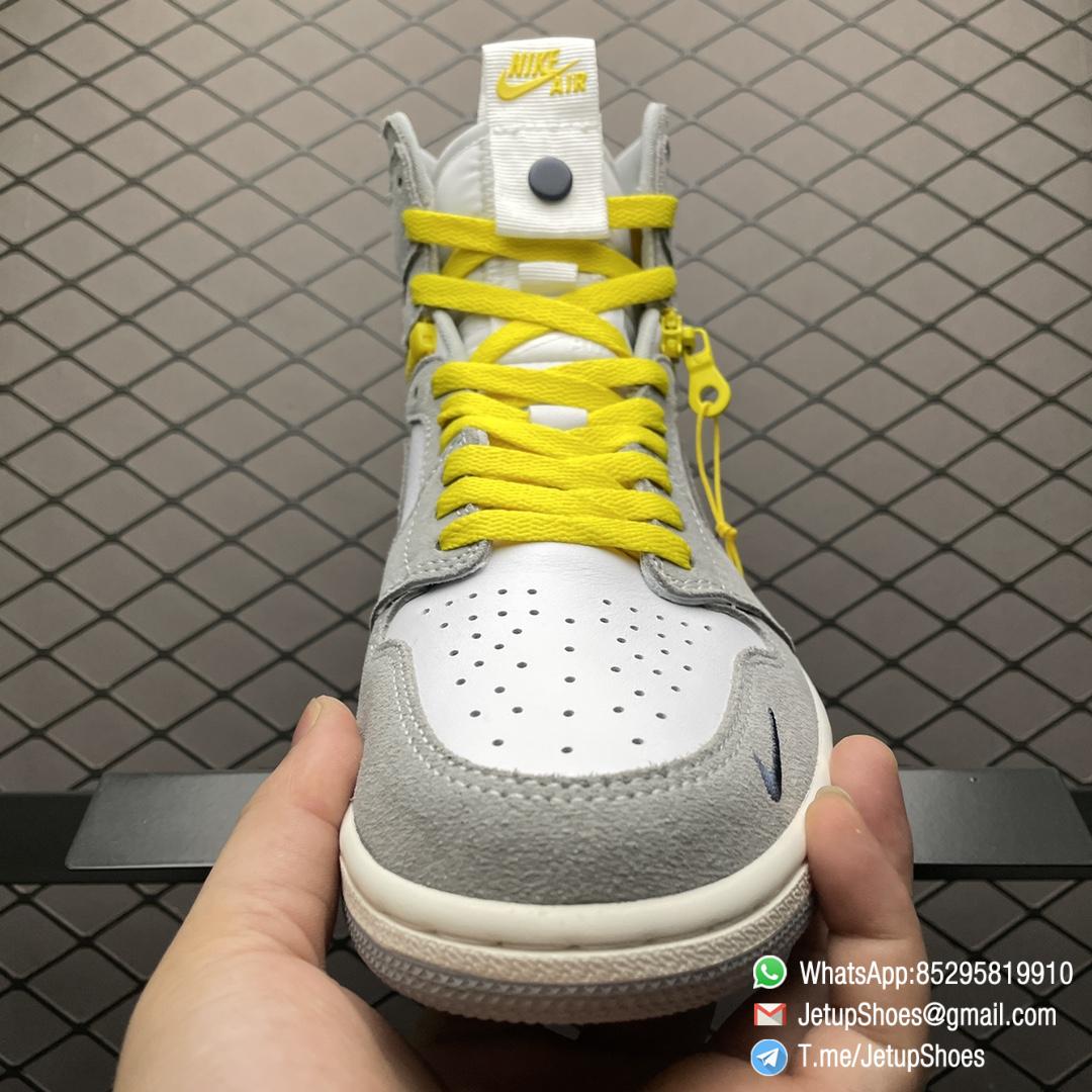 RepSneakers Air Jordan 1 High Switch Light Smoke Grey Zipper Upper Design SKU CW6576 100 Top Replica Sneakers Store 03