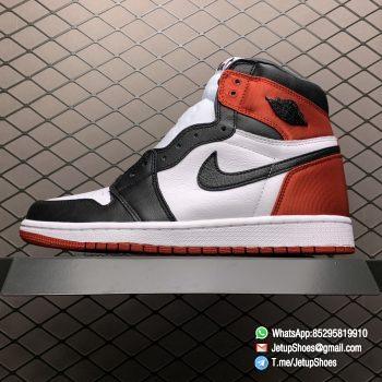 Top Clone Quality Sneakers Wmns Air Jordan 1 Retro High Satin Black Toe SKU CD0461 016 Super RepSneaker 01