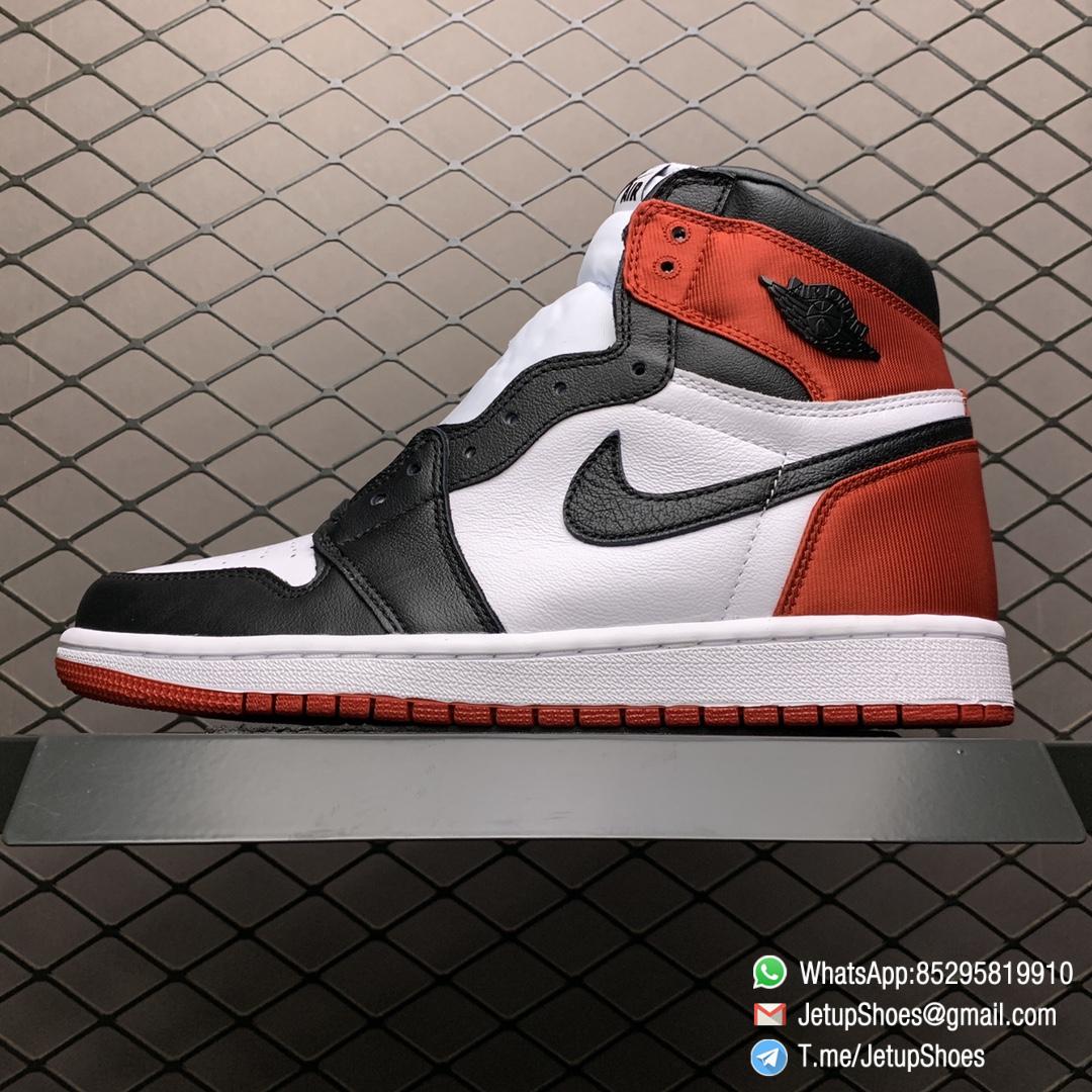 Top Clone Quality Sneakers Wmns Air Jordan 1 Retro High Satin Black Toe SKU CD0461 016 Super RepSneaker 01