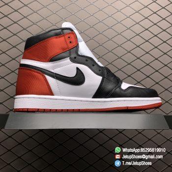 Top Clone Quality Sneakers Wmns Air Jordan 1 Retro High Satin Black Toe SKU CD0461 016 Super RepSneaker 02