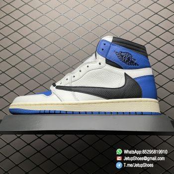 Top Fake Sneakers Fragment Design x Travis Scott x Air Jordan 1 Retro High SKU DH3227 105 Signature Inverted Swoosh 01