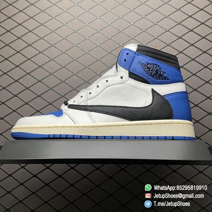 Top Fake Sneakers Fragment Design x Travis Scott x Air Jordan 1 Retro High SKU DH3227 105 Signature Inverted Swoosh 01