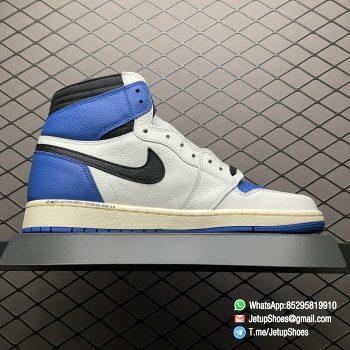 Top Fake Sneakers Fragment Design x Travis Scott x Air Jordan 1 Retro High SKU DH3227 105 Signature Inverted Swoosh 02
