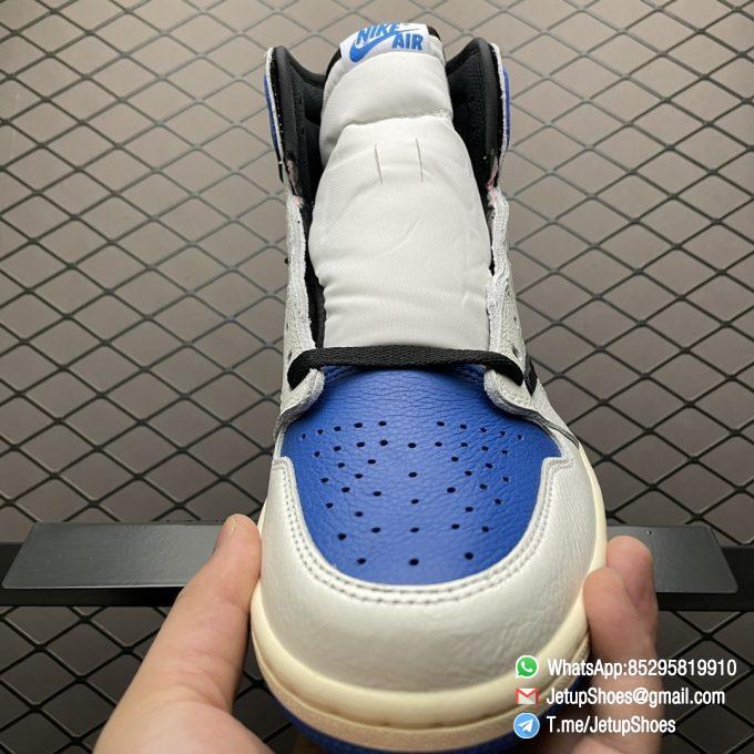 Top Fake Sneakers Fragment Design x Travis Scott x Air Jordan 1 Retro High SKU DH3227 105 Signature Inverted Swoosh 03