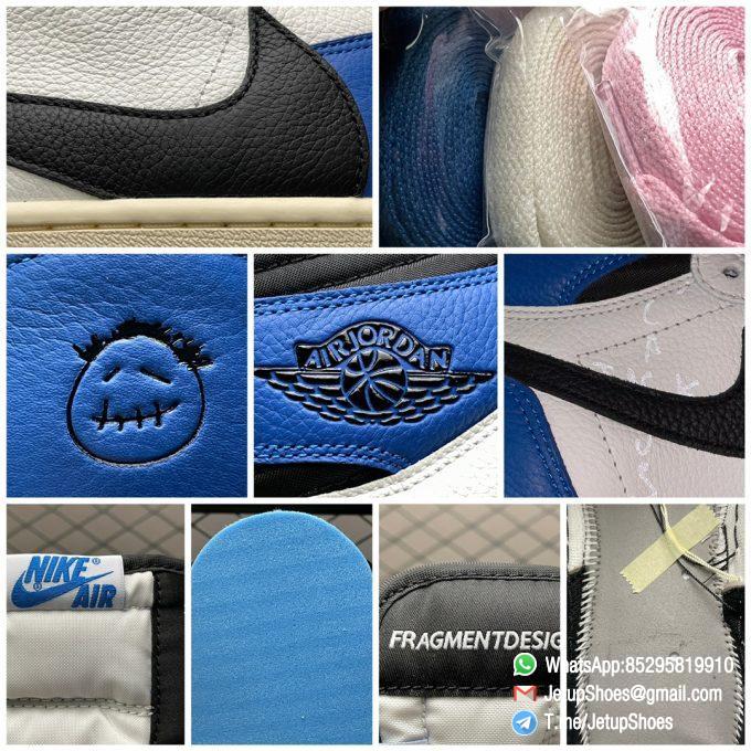 Top Fake Sneakers Fragment Design x Travis Scott x Air Jordan 1 Retro High SKU DH3227 105 Signature Inverted Swoosh 09