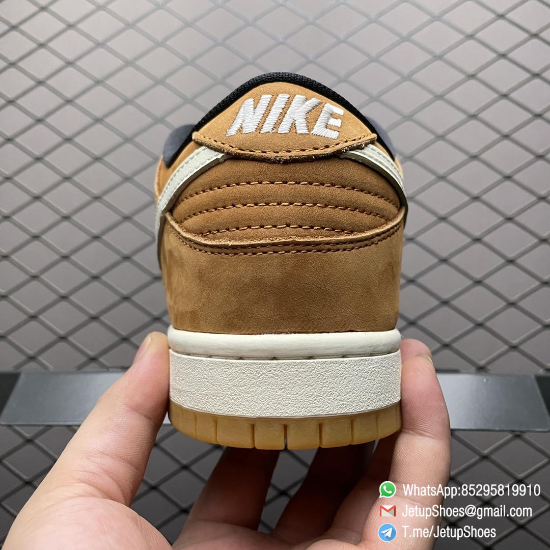 Best Quality Replica Nike SB Dunk Low Wheat Sneakers Browrn Leather Upper and White Midsole White Shoelace SKU DH1319 200 Top RepSknrs 04 Best Quality Replica Nike SB Dunk Low Wheat Sneakers Browrn Leather Upper and White Midsole White Shoelace SKU DH1319 200 Top RepSknrs 04