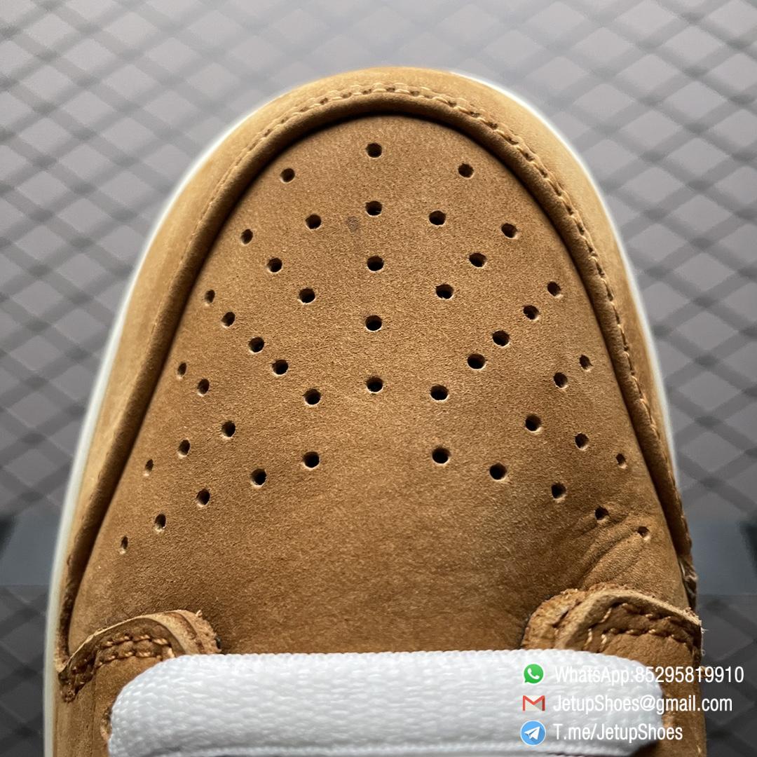 Best Quality Replica Nike SB Dunk Low Wheat Sneakers Browrn Leather Upper and White Midsole White Shoelace SKU DH1319 200 Top RepSknrs 08 Best Quality Replica Nike SB Dunk Low Wheat Sneakers Browrn Leather Upper and White Midsole White Shoelace SKU DH1319 200 Top RepSknrs 08