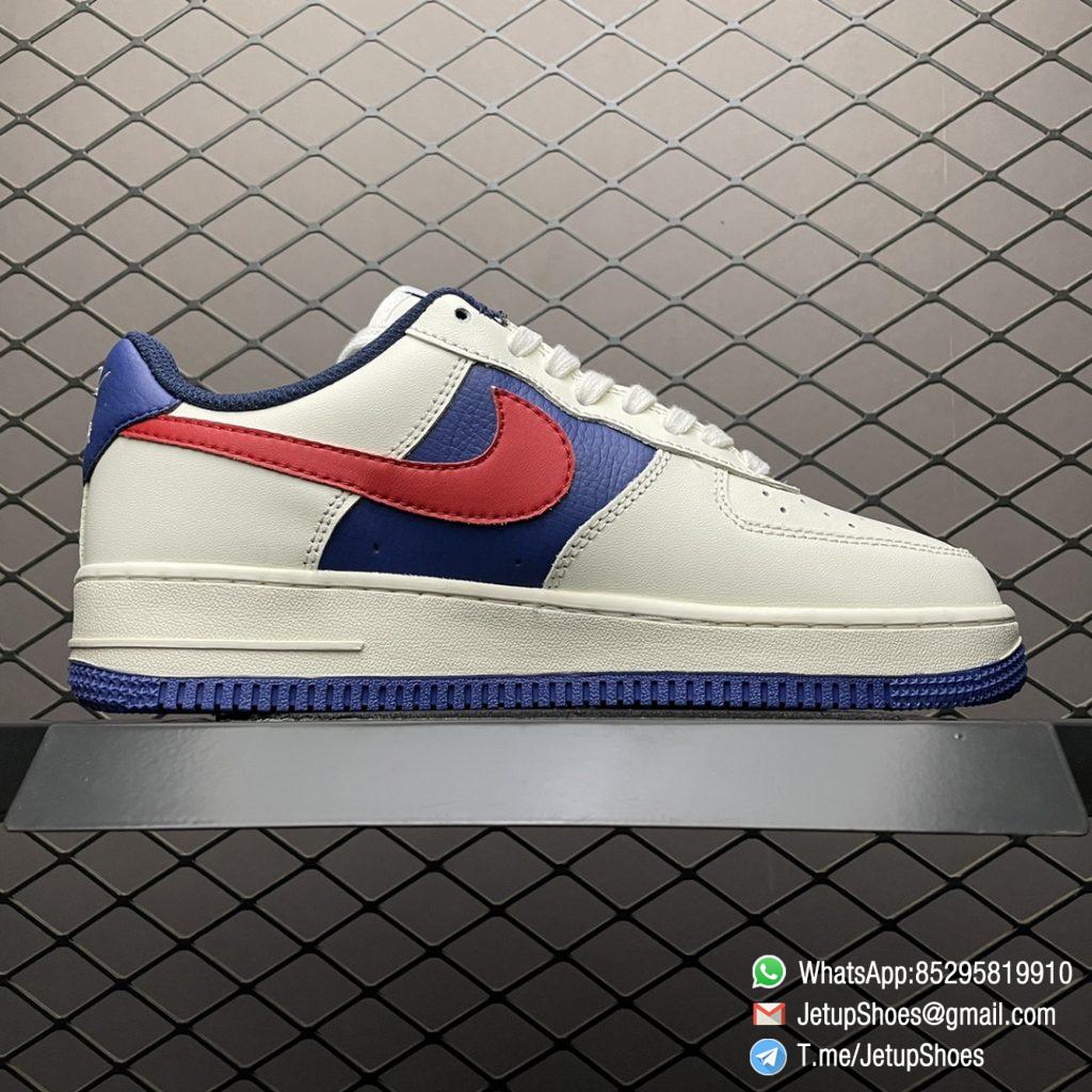 Best Replica Shoes Nike Air Force 1 Low 07 Soft Grey-White Leather Base ...