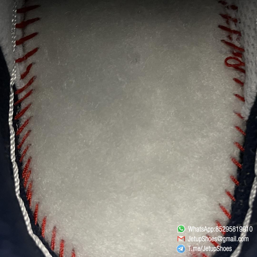 Best Replica Shoes Nike Air Force 1 Low 07 Soft Grey White Leather Base Blue Upper and Red Nike Logo Embossed Swoosh SKU DO3694 001 09 Best Replica Shoes Nike Air Force 1 Low 07 Soft Grey White Leather Base Blue Upper and Red Nike Logo Embossed Swoosh SKU DO3694 001 09