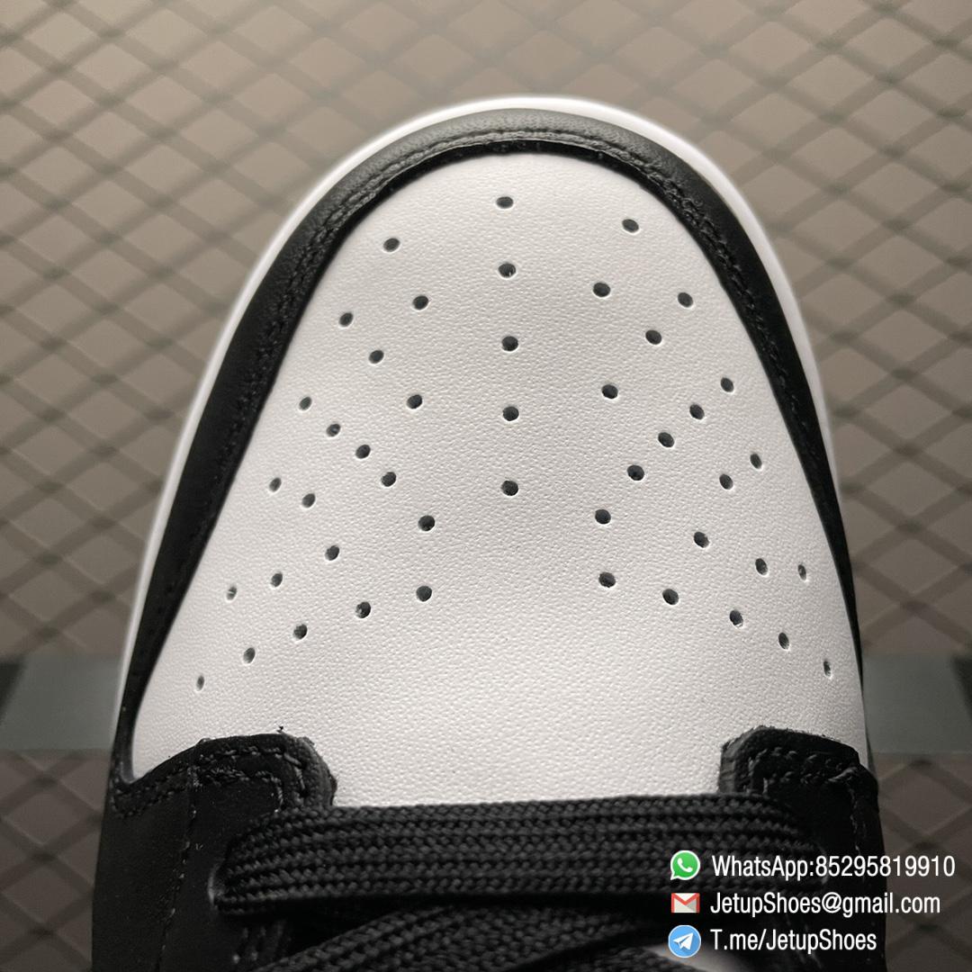 Best Replica Shoes Nike Dunk Low Black White White Leather Base Upper Black Overlays Around Toe and Heel SKU DD1391 100 08 Best Replica Shoes Nike Dunk Low Black White White Leather Base Upper Black Overlays Around Toe and Heel SKU DD1391 100 08
