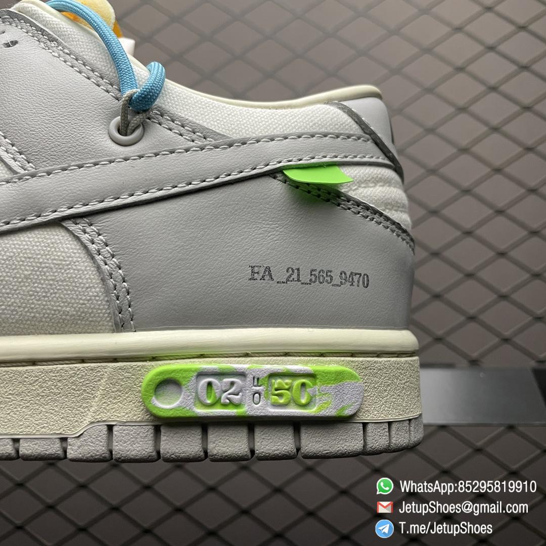 Best Replica Sneakers Nike Dunk Off White x Dunk Low Lot 02 of 50 Blue Lace White Leather Upper Grey Canvas Overlays 2 of 50 Badge SKU DM1602 115 04 Best Replica Sneakers Nike Dunk Off White x Dunk Low Lot 02 of 50 Blue Lace White Leather Upper Grey Canvas Overlays 2 of 50 Badge SKU DM1602 115 04