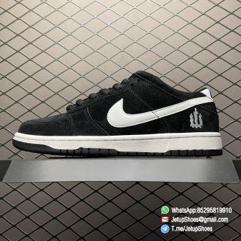 Best Replica Sneakers Nike Dunk SB Dunk Low Pro SB Weiger Black Suede Upper White Swoosh White Heel Patch White Embroidered W Logo SKU 304292 014 01