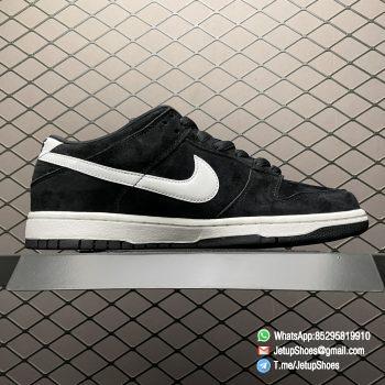 Best Replica Sneakers Nike Dunk SB Dunk Low Pro SB Weiger Black Suede Upper White Swoosh White Heel Patch White Embroidered W Logo SKU 304292 014 03