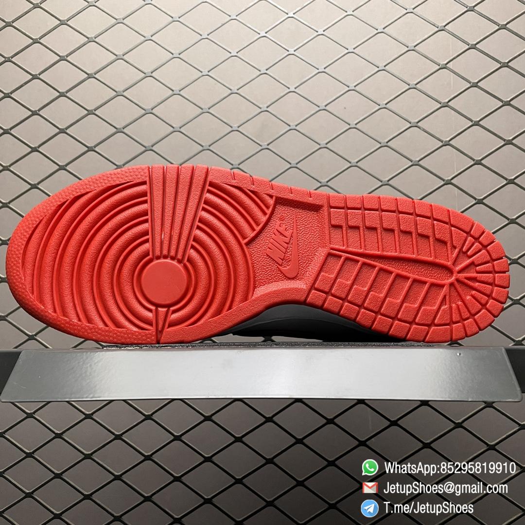 Nike Dunk Low Retro SP St. Johns 35th Anniversary Two Tone Color All leather Upper White Base Red Overlays Matching Red Swoosh SKU CU1727 100 08 Nike Dunk Low Retro SP St. Johns 35th Anniversary Two Tone Color All leather Upper White Base Red Overlays Matching Red Swoosh SKU CU1727 100 08