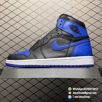 RepSneakers AJ1 Retro High OG Royal 2017 One of the Top 3 Air Jordan 1 Retro Colorways Black Blue Upper Michael Jordan Never Wore It on The Court SKU 555088 007 01